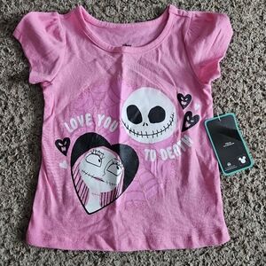 Disney Nightmare Before Christmas Pink Love You to Death Tee | 3T